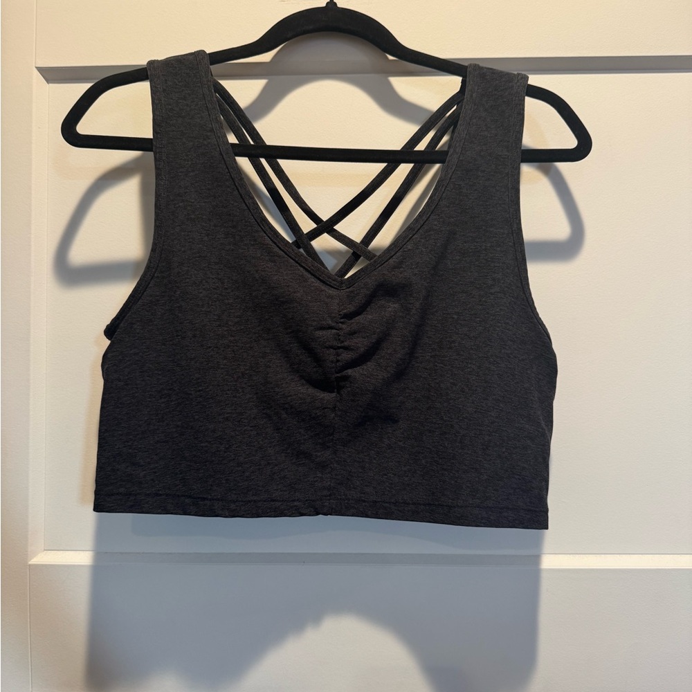 Zella Heather Gray Activewear Top